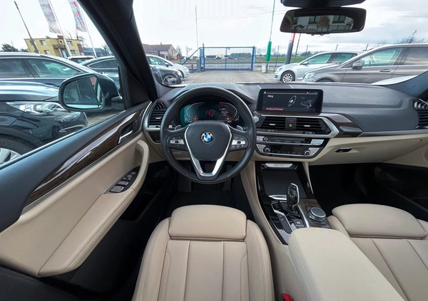 BMW X3 cena 142000 przebieg: 62618, rok produkcji 2020 z Ciężkowice małe 781